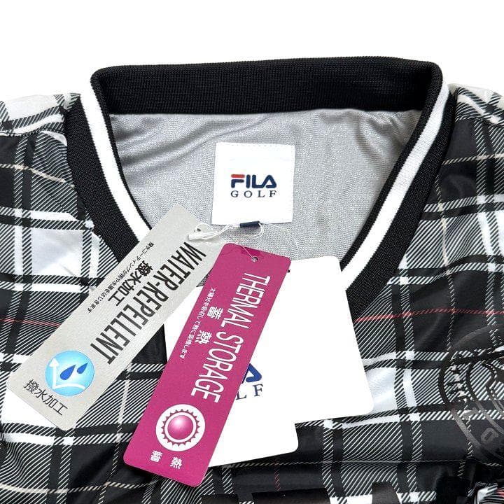 新品 FILA GOLF 中綿 Vネックプルオーバー ジャケット 袖脱着 L