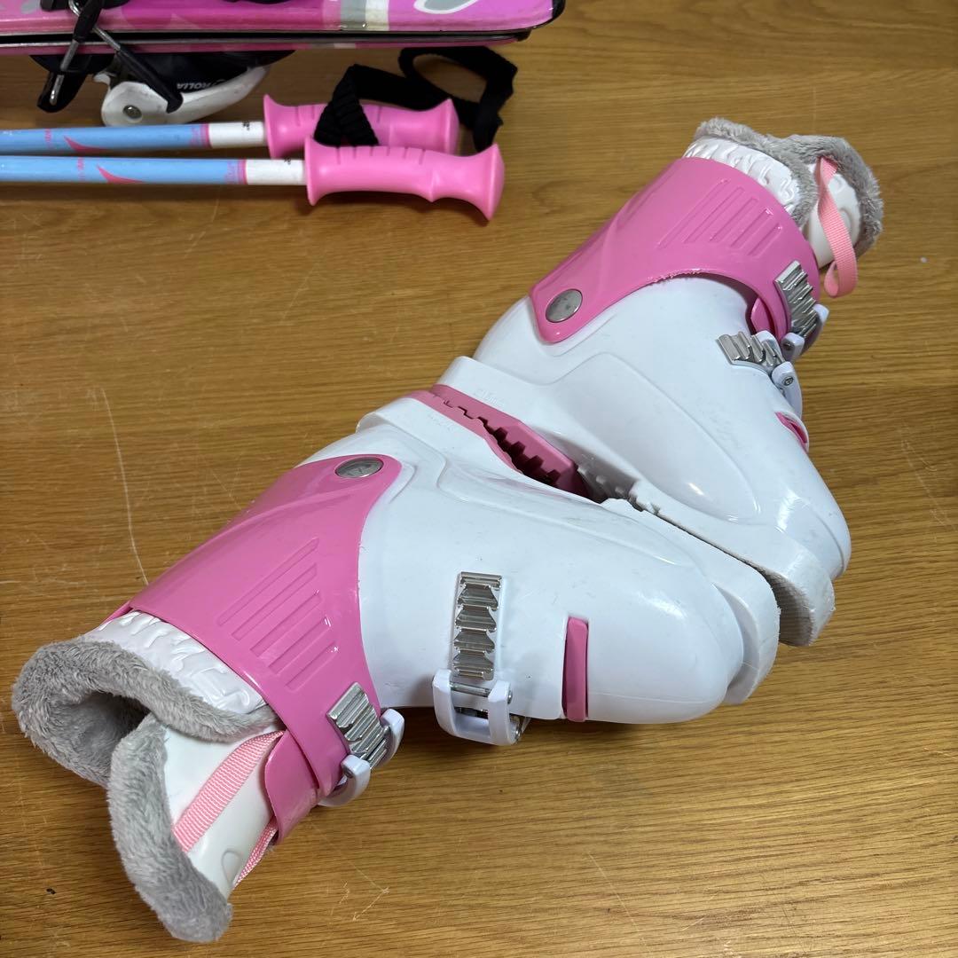 ジュニアスキーセット　ピュアコンシャス 80cm 17cm ストック付