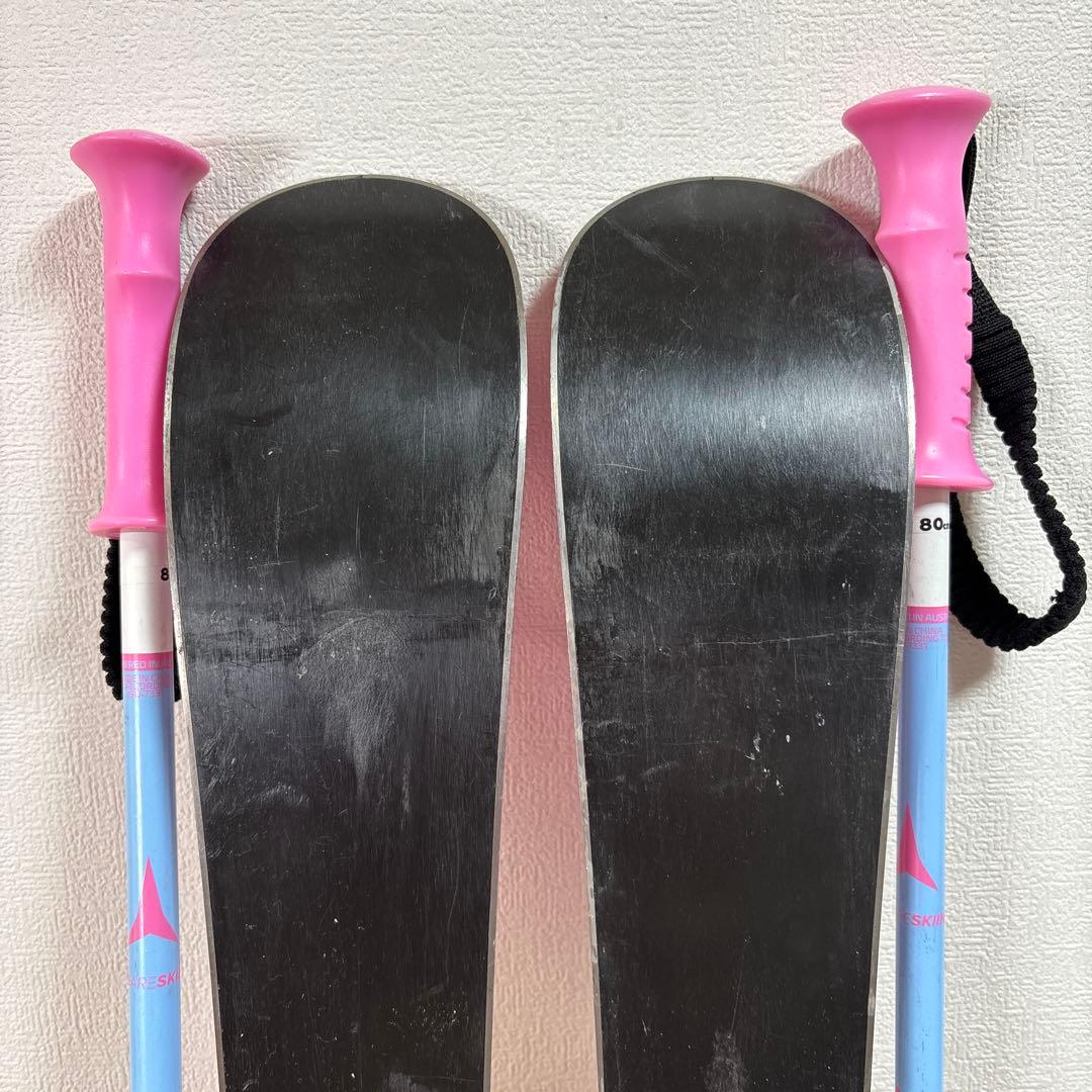 ジュニアスキーセット　ピュアコンシャス 80cm 17cm ストック付