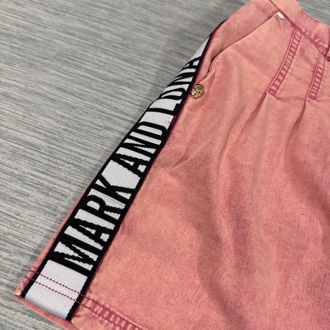 美品　MARK&LONA ウォッシュ加工　ゴルフスカート