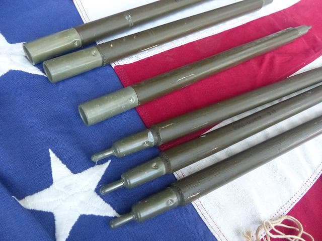 1968” 米軍実物 ナム戦 デッド!　テントポール　6本セット 軍幕 270