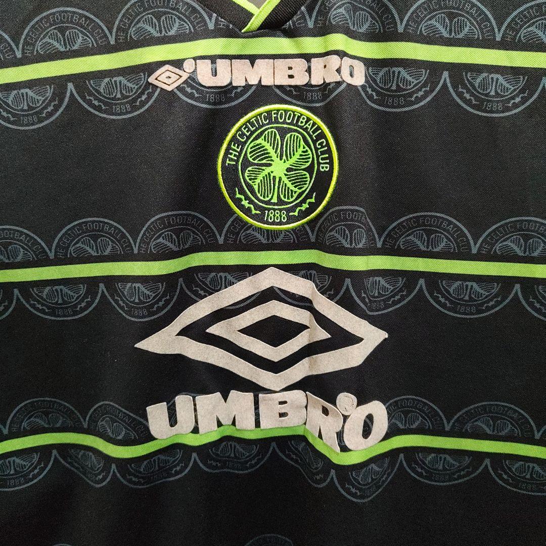 CELTIC FC UMBRO シャツ ブラック/グリーン