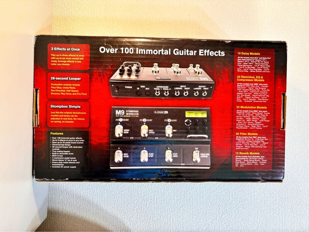 Line6 M9 Stompbox Modeler Line 6 動作確認済み