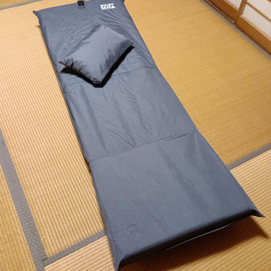 グレー スリーピングマットと枕セット