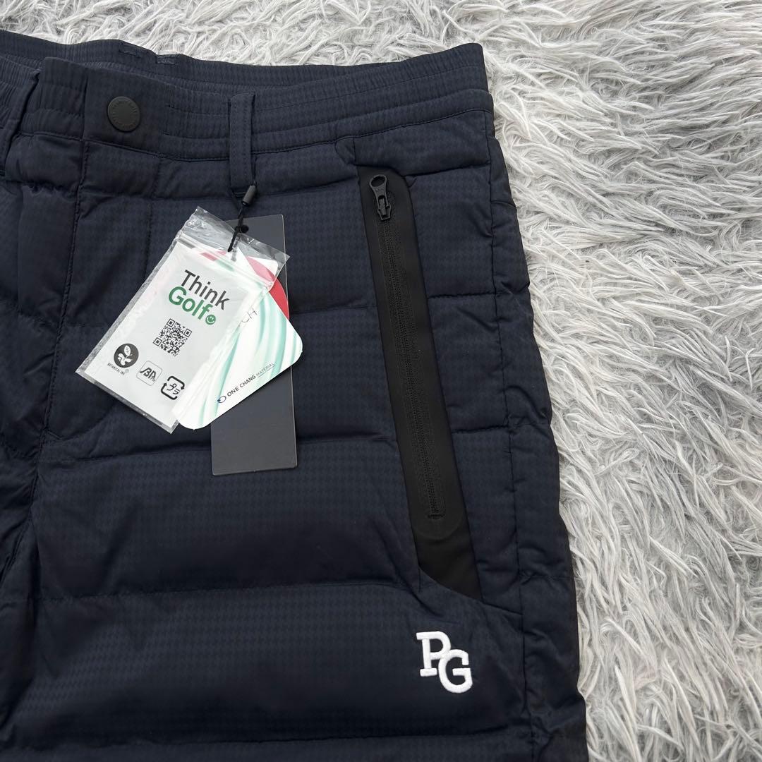 新品　パーリーゲイツ　パンツ　中綿　防寒　ネイビー　ストレッチ　発熱保温　4