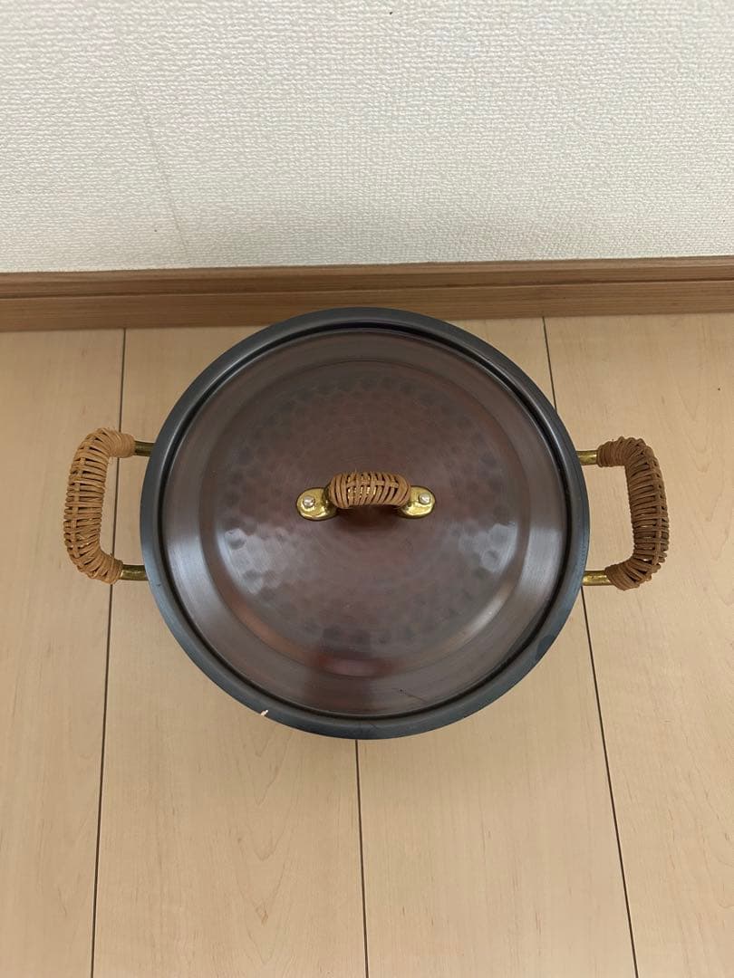 COPPER100 銅 鍋　両手鍋　20cm