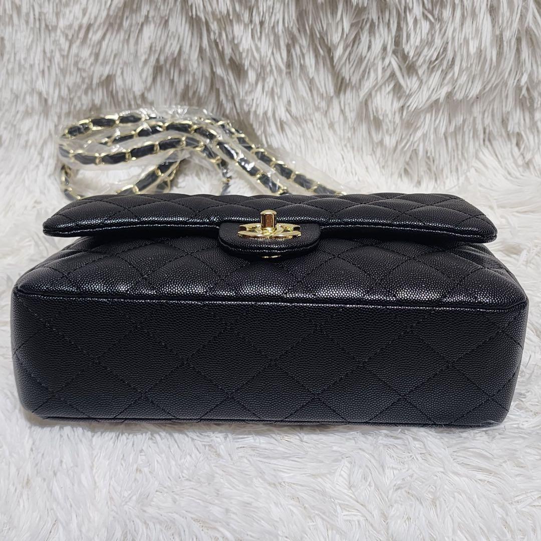 ゆ*様 CHANEL　ショルダーバッグ　キャビアスキン　デカバック　黒