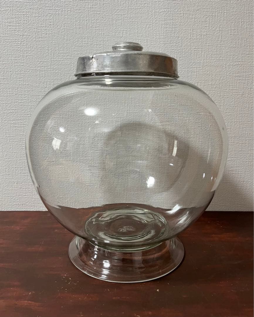 【珍品】　昭和レトロ　大きな地球瓶　駄菓子瓶