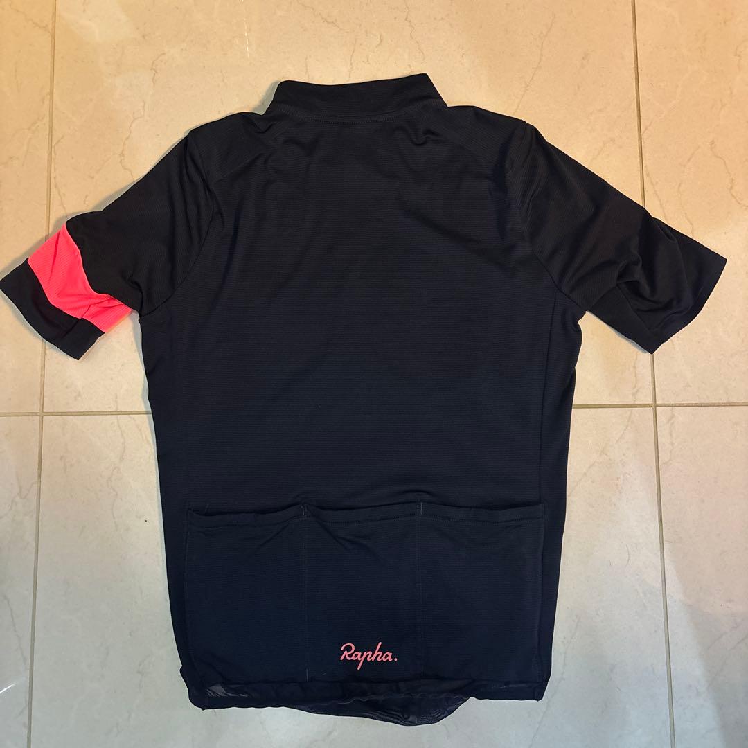 Rapha クラシックフライウェイトジャージ Sサイズ ダークネイビー/ピンク