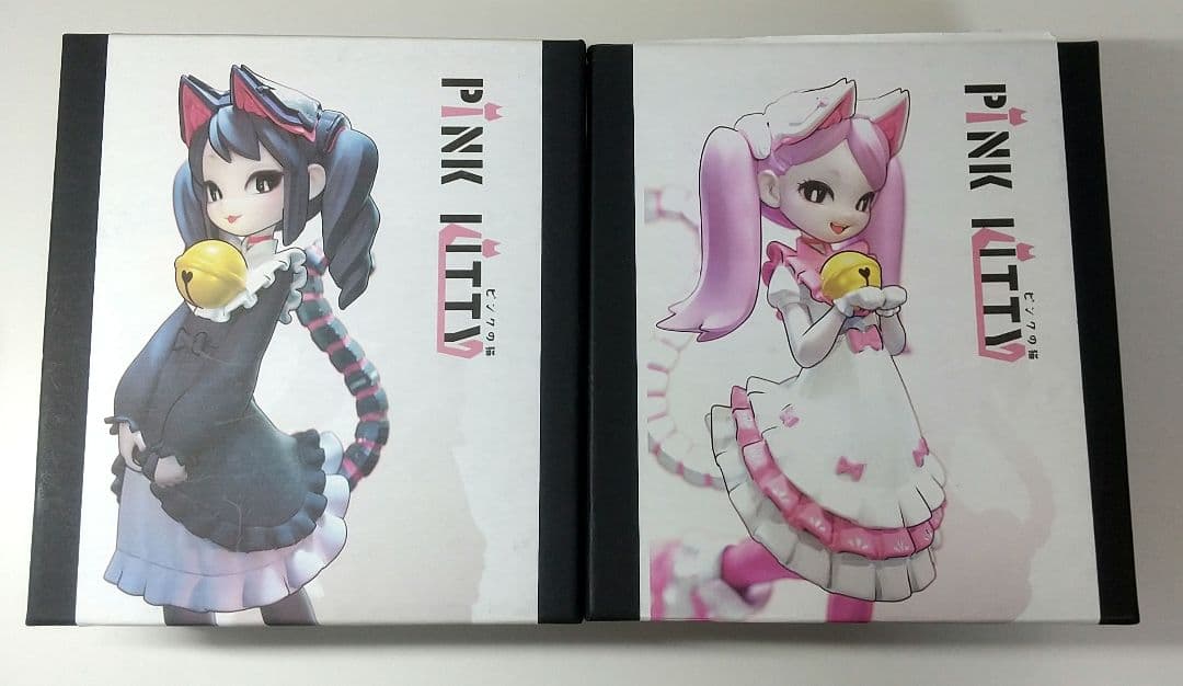 Pink Kitty ギジンデバイス 黒猫＆白猫 1/7 ガレージキット