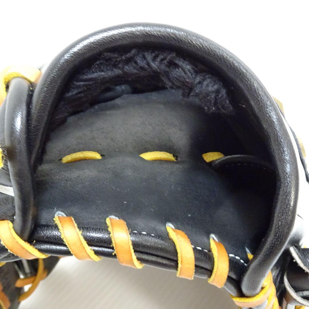 【極美品】ハイゴールド 己極 軟式グローブ 三塁手 オールラウンド用 ブラック