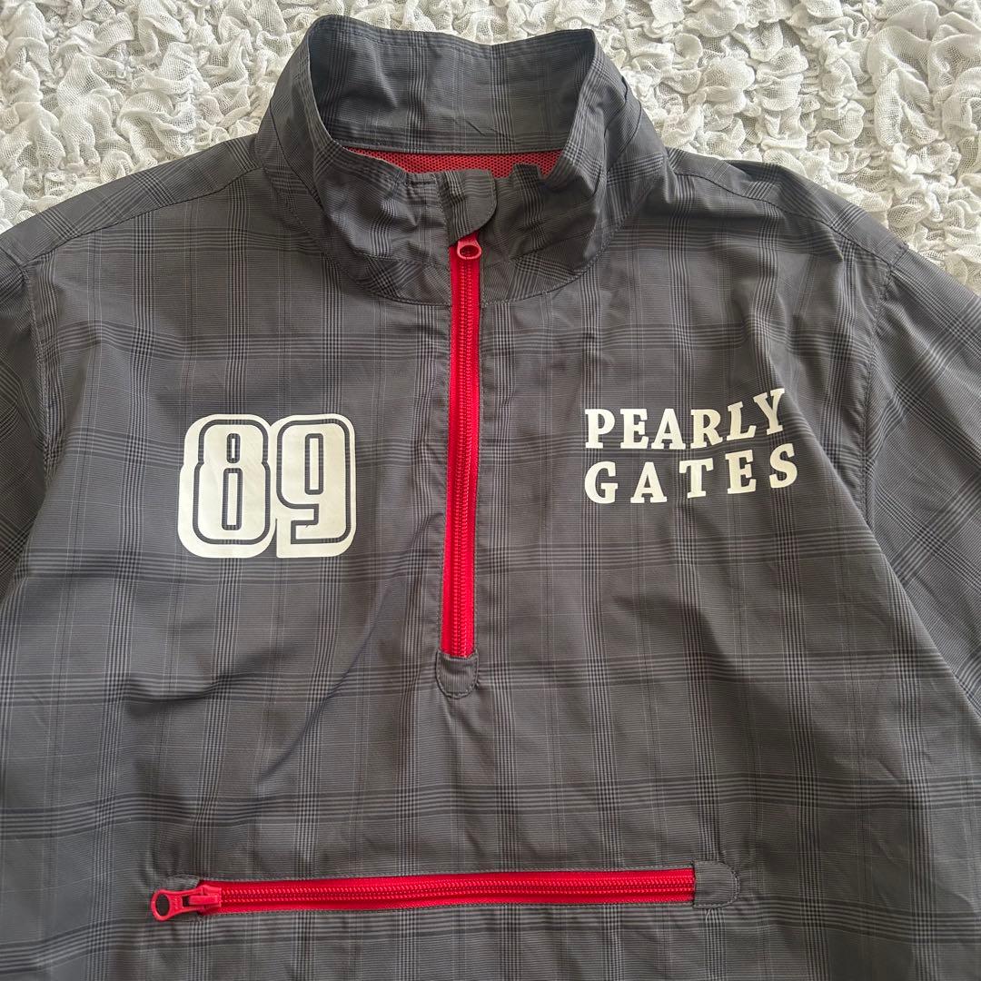 PEARLY GATES パーリーゲイツ ゴルフウエア ロゴ L 防寒 グレー