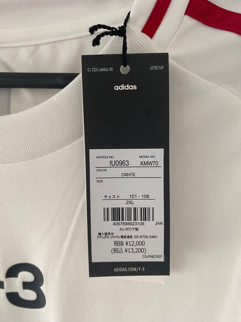 ☆新品☆Y3 日本代表半袖ユニフォーム☆アウェイ☆adidas☆アディダス☆