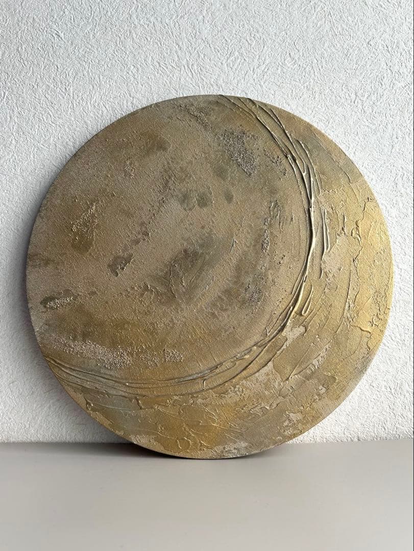 -Texture Art／30cm サークル N.キャンバスボード c