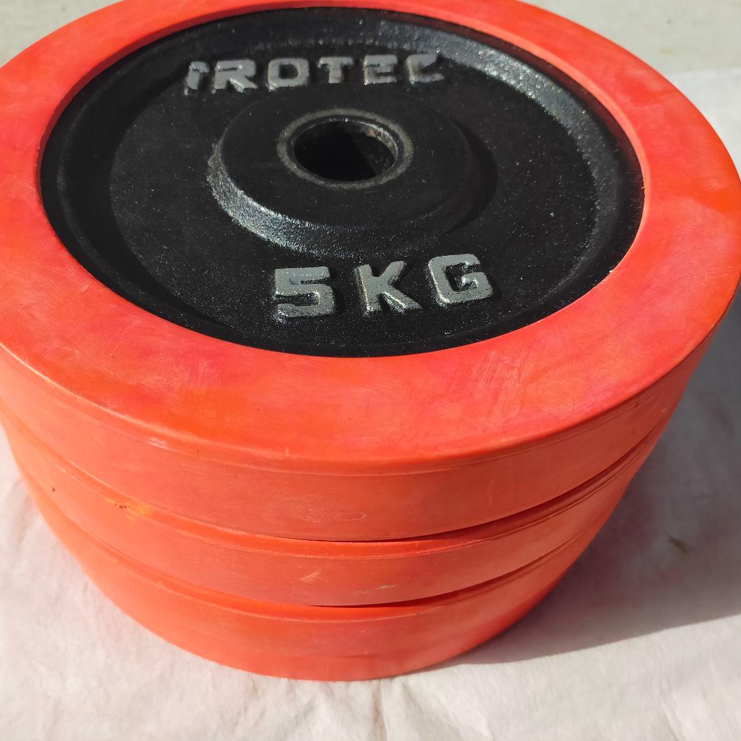 ⭐IROTEC 20kgダンベルプレート 5kg×4 計20kg②