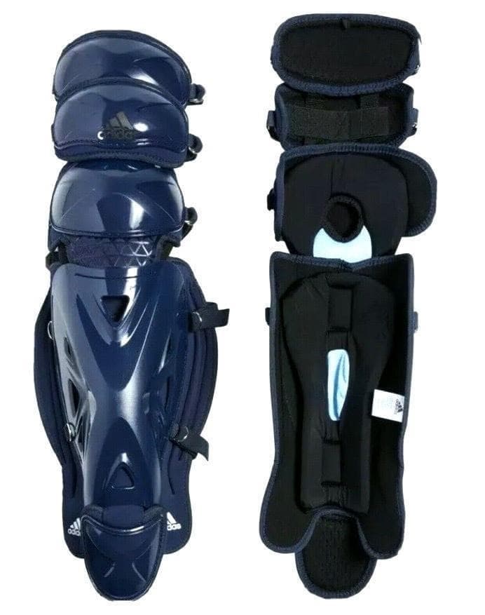 新品☆アメリカ国内限定☆UAマスク＋adidasプロテクター・レガース★紺