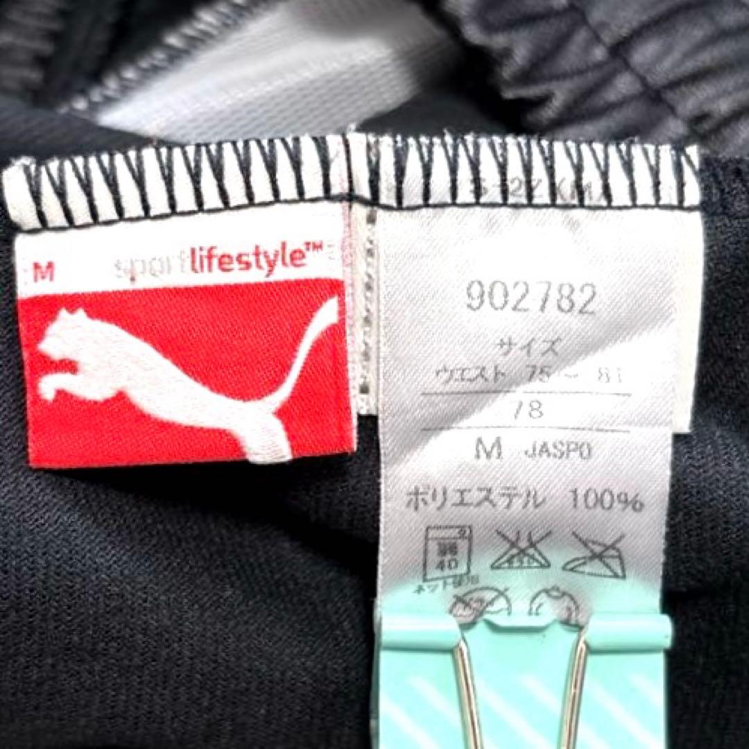 希少✨プーマ PUMA レザー調 Y2K ジャージ 上下 セットアップ 黒 M