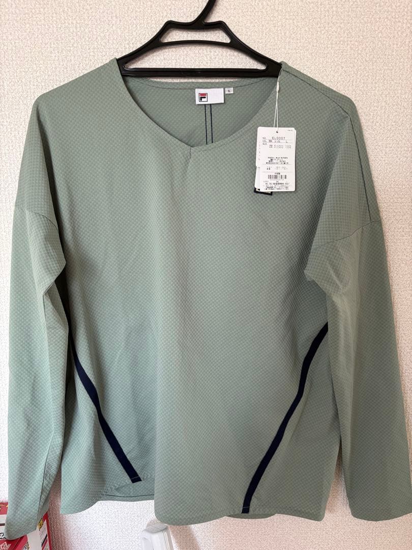 FILA フィラ　テニス用 長袖Tシャツ グリーン