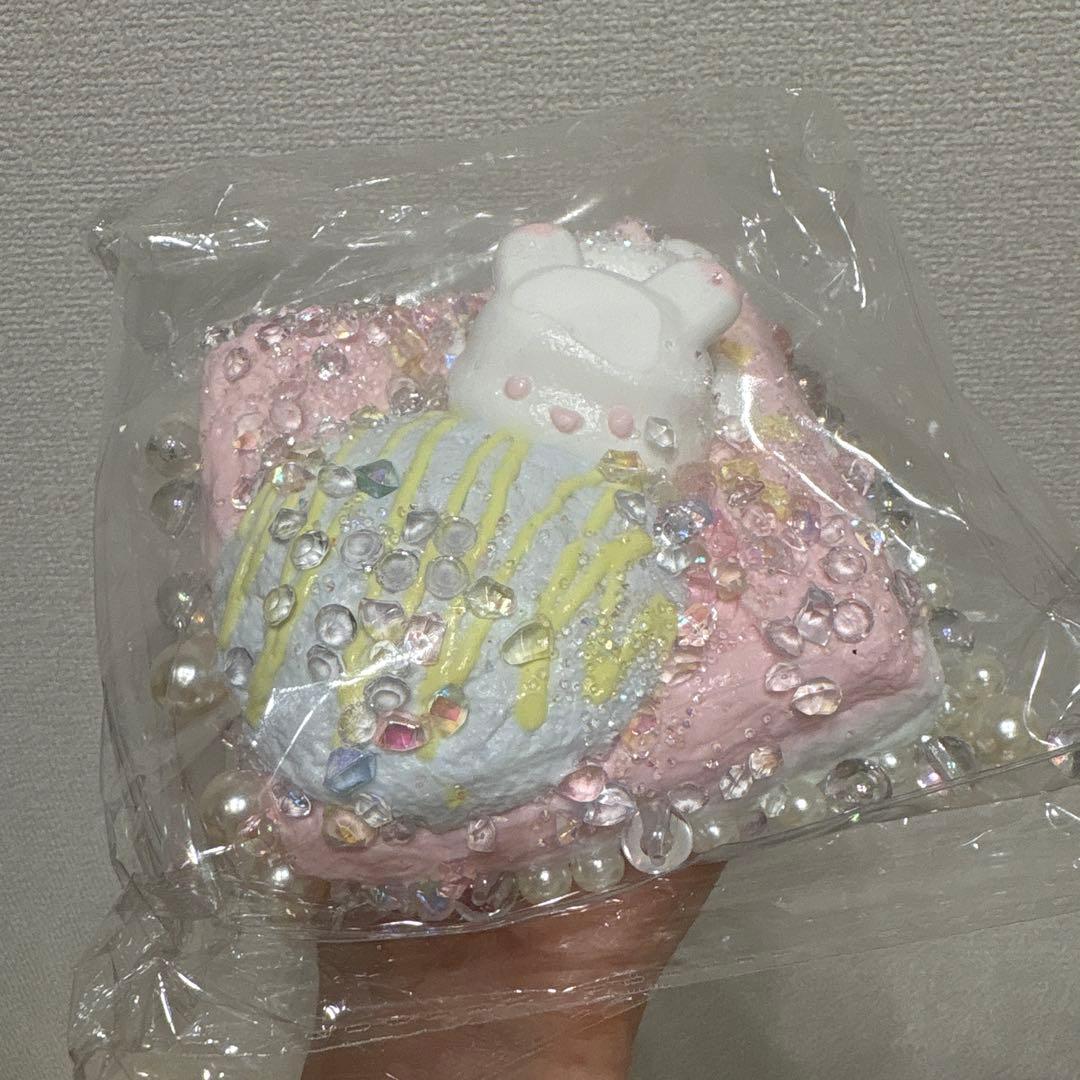 うさぎ 桃缶 豆腐感 シャリシャリ スクイーズ キラキラ先生 3点セット