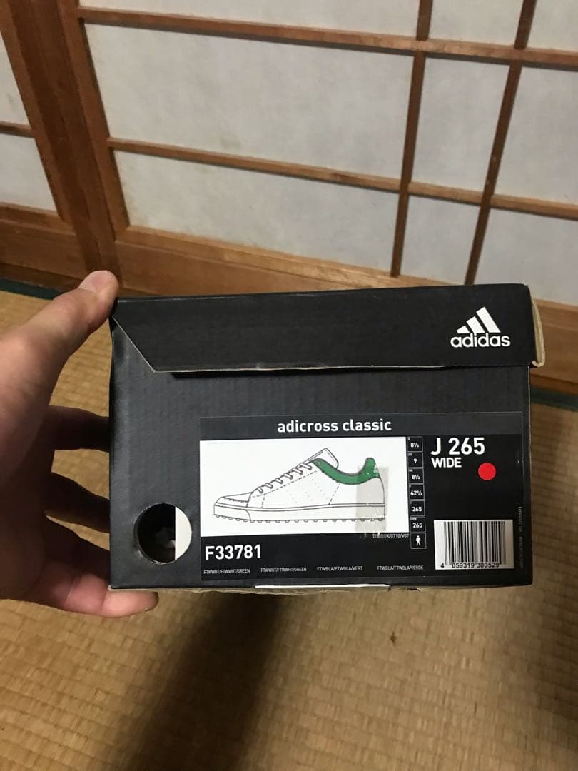adidas adicross classic J 265 WIDE ホワイト
