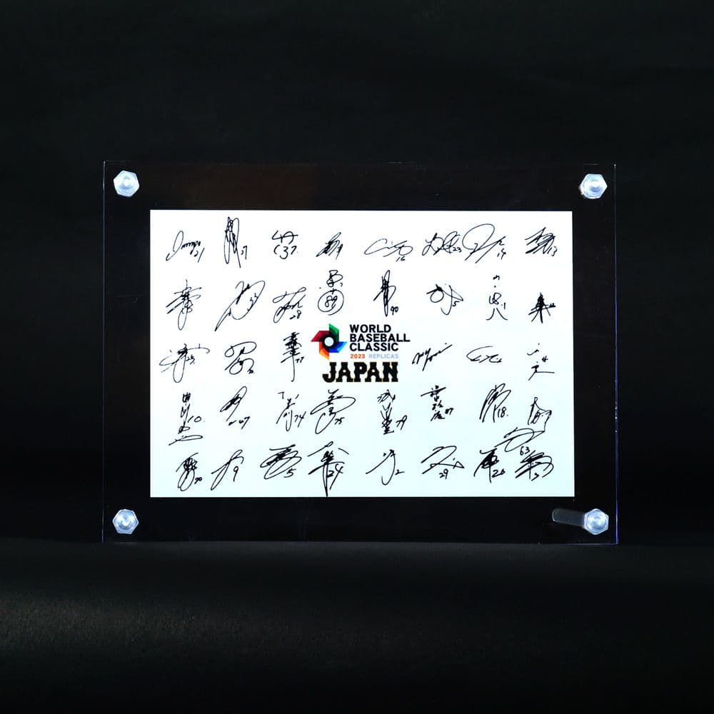 WBC日本優勝 寄せ書き風 ミニチュア ポストカード セット