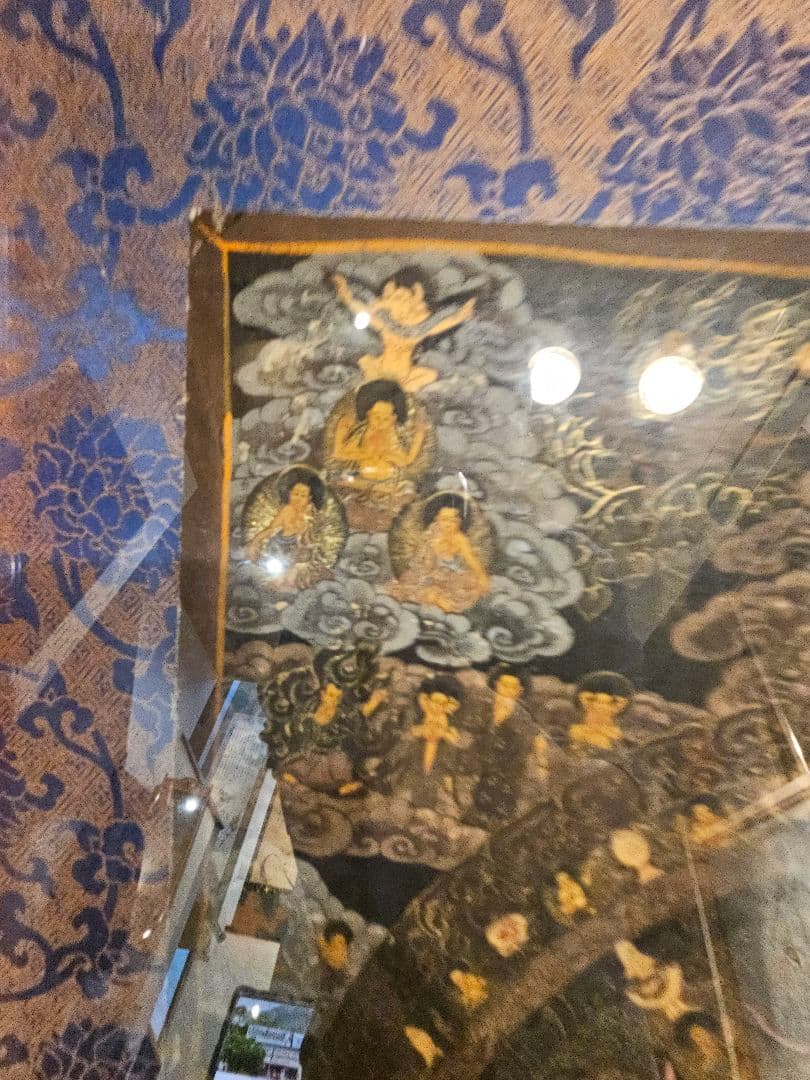 ​【曼荼羅】手描き 仏画 タンカ 肉筆 額装 精密 曼陀羅 仏教美術