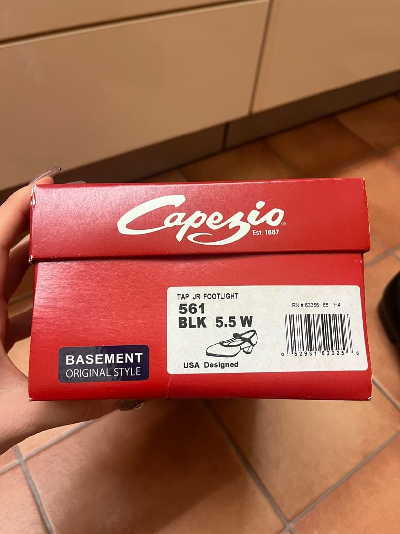 Capezio Tele Tone Tap ブラックタップシューズ