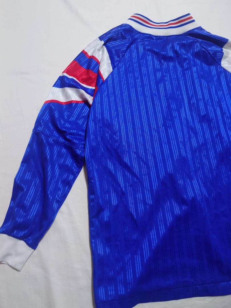 90s adidas デサント製 長袖 シャツ フランス代表モデル 清水商