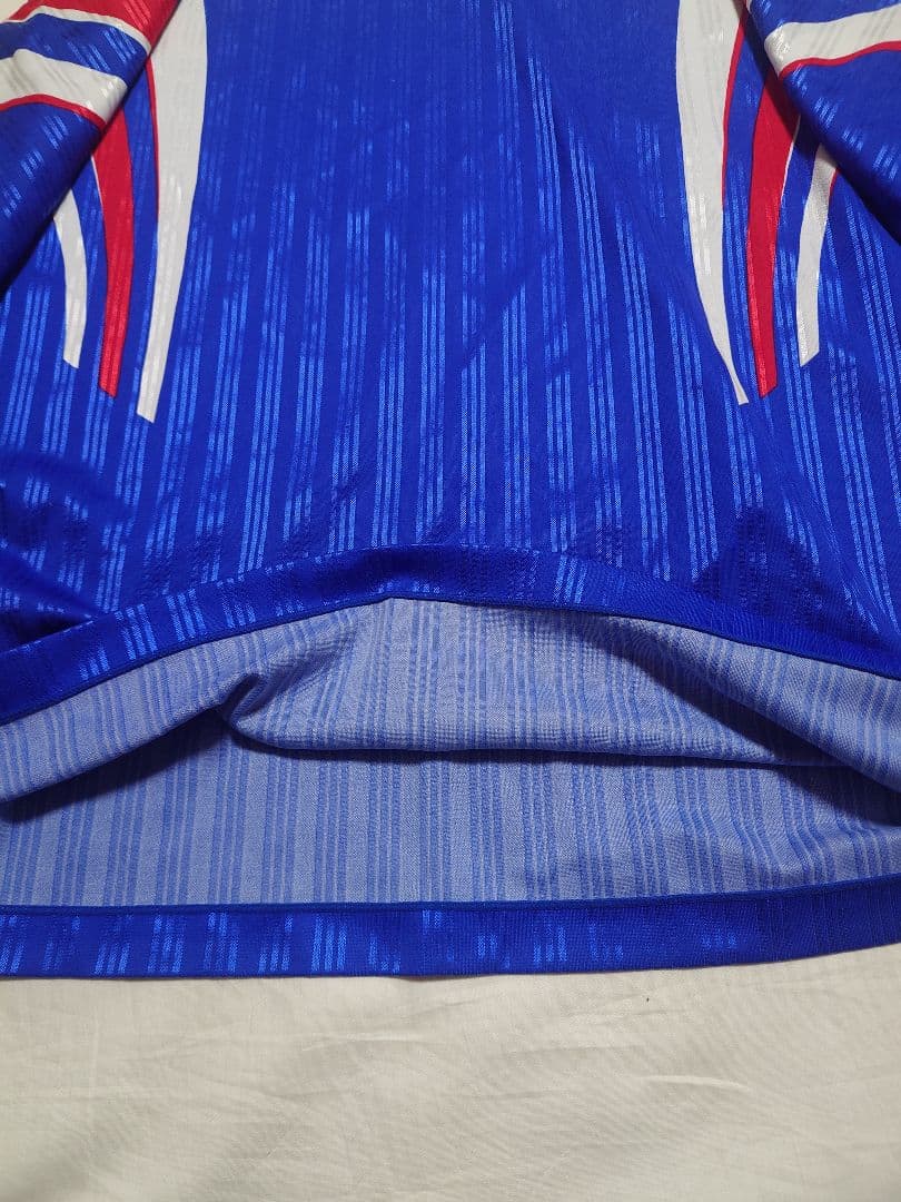 90s adidas デサント製 長袖 シャツ フランス代表モデル 清水商