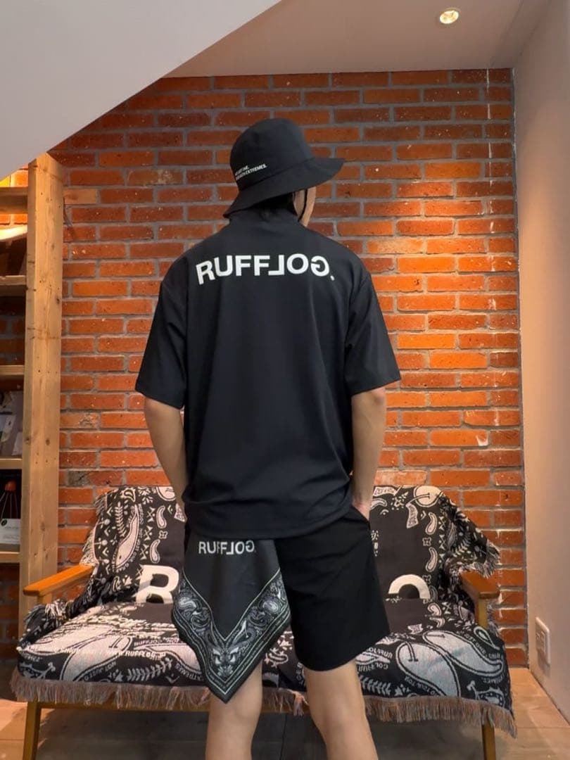RUFFLOG モックネック　シャツ　ハーフパンツ　セットアップ　サイズXL