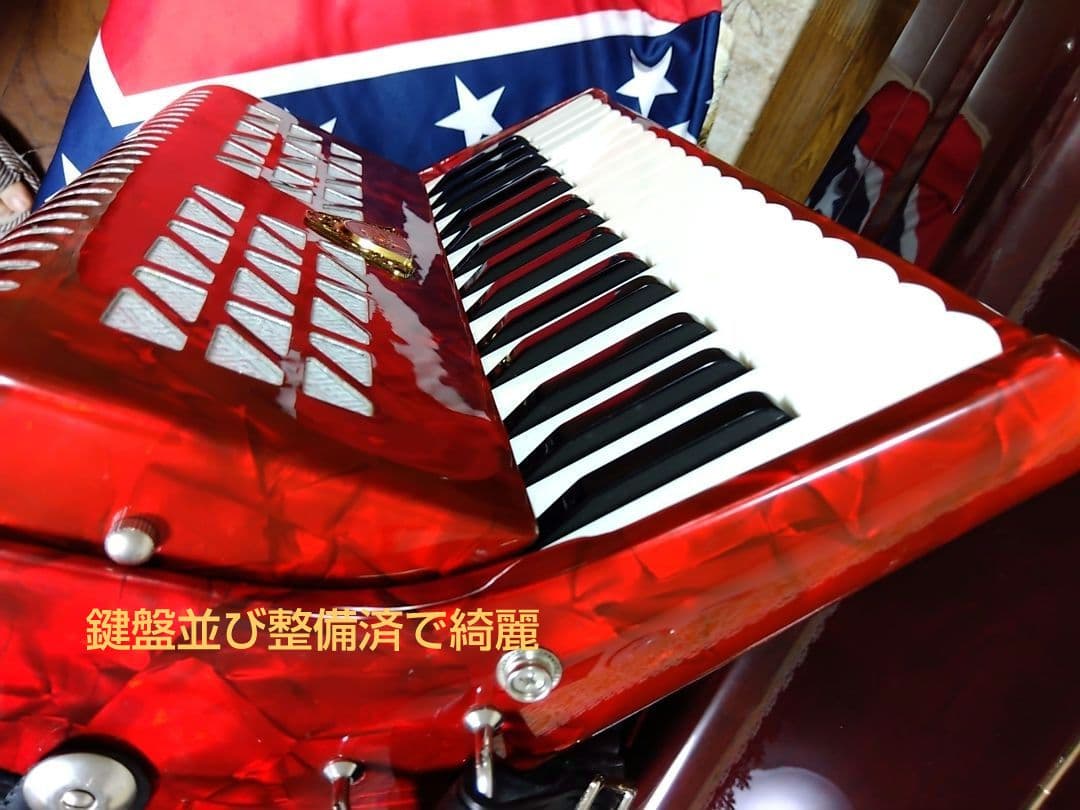 【即演奏可】TOMBO T24N アコーディオン 整備簡易調律済32鍵24ベース