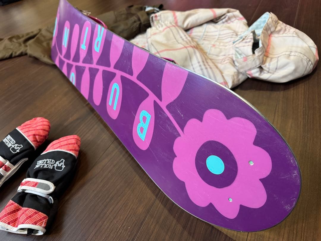 BURTON　キッズスノーボードセット　100cm　バートン　バイン　ウェア上下