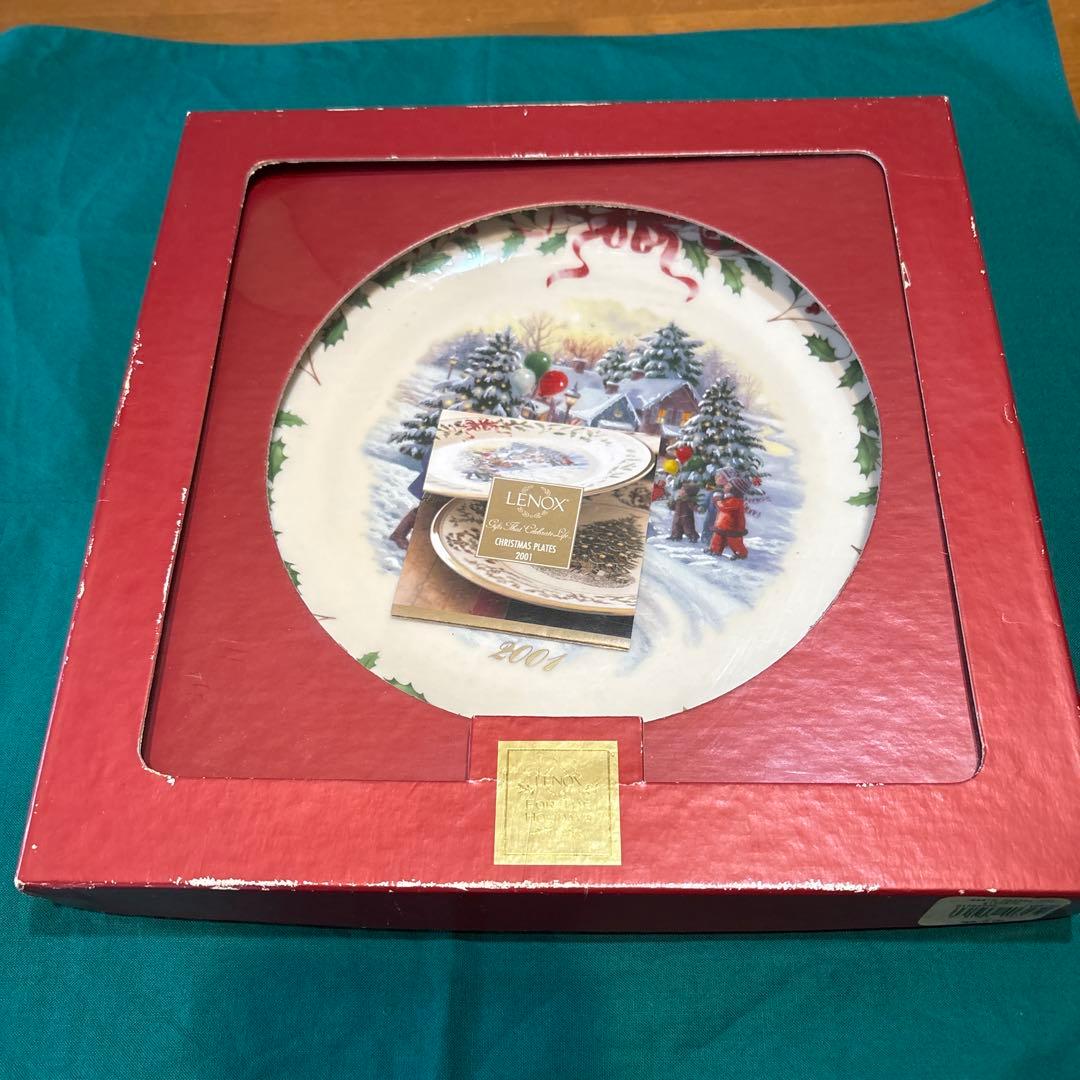 新品未使用LENOXクリスマスプレート2001年 コレクターズプレート