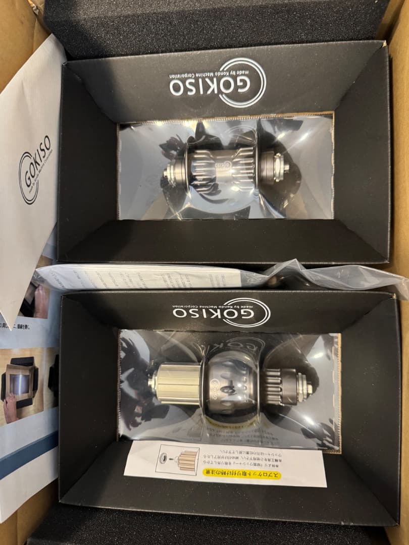 GOKISO ハブ クライマーS-スペックフロント用20穴、リヤ用シマノ11速