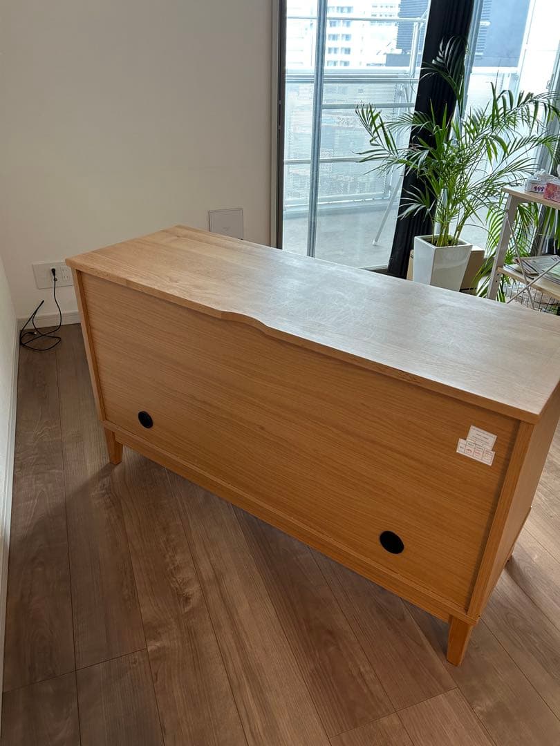 【美品】テレビ台 チェスト 引き出し 3段棚 無垢 天然木 購入価格5万