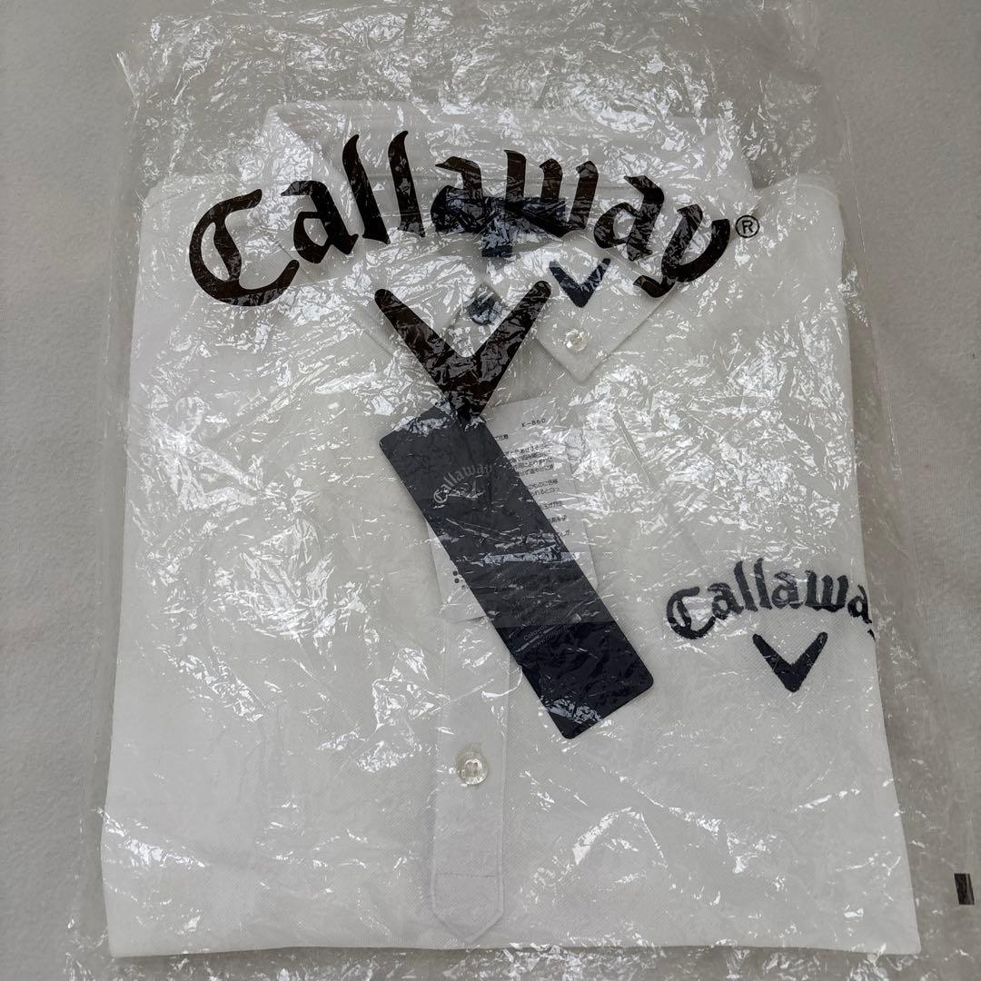 Callaway ゴルフホワイト ポロシャツ新品未使用シミ有り