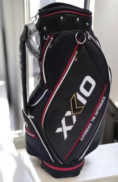 【新品未使用】最新XXIO ゴルフ高級キャディバッグ BLACKｘRED