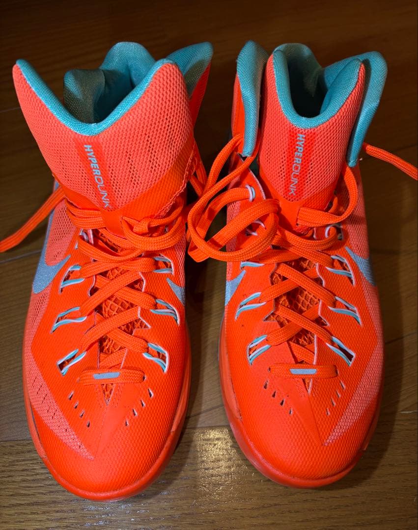 Nike Hyperdunk オレンジ/ターコイズ シューズ 25.5cm