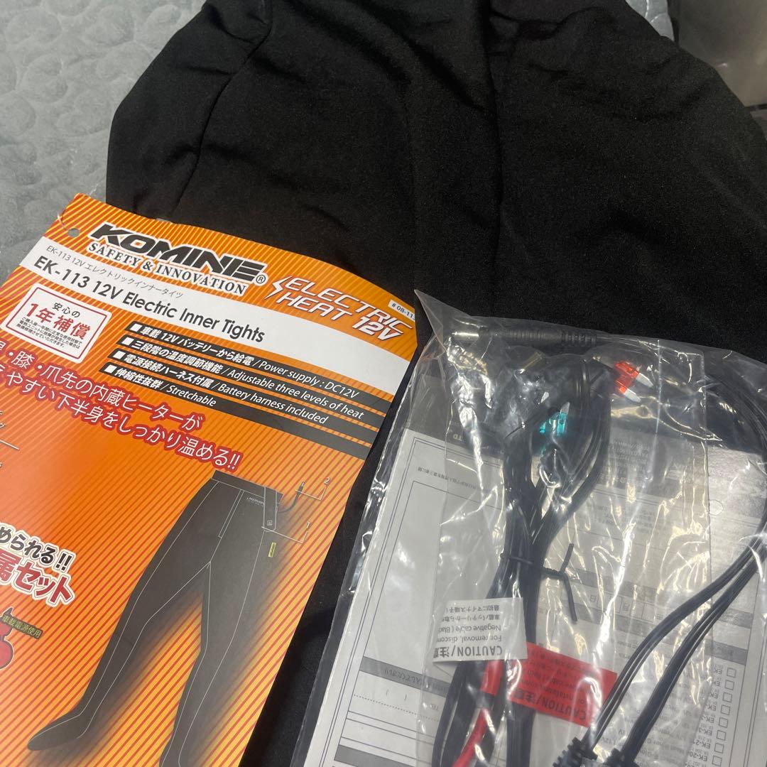 コミネ(KOMINE) バイク用 12Vエレクトリックインナータイツ