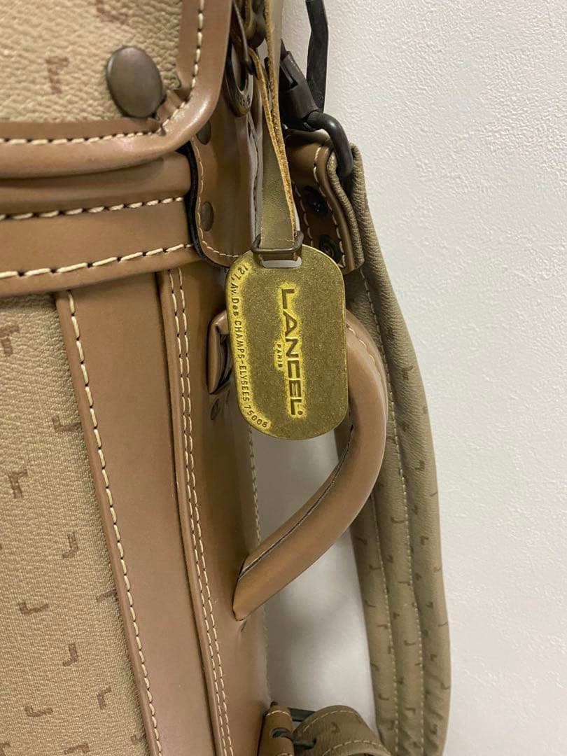 LANCEL ランセル　キャディバッグ　ゴルフバッグ　レトロ