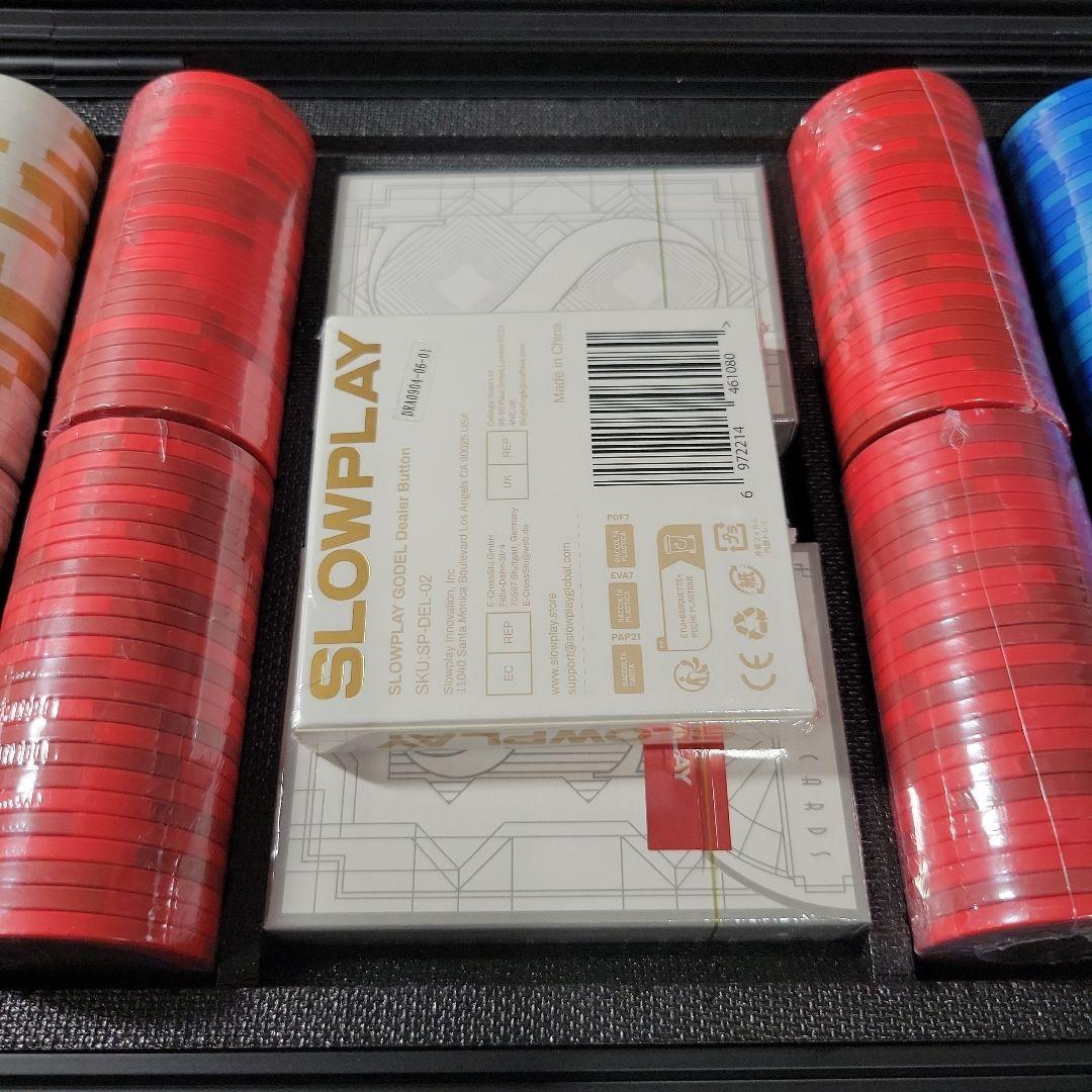 SLOWPLAY クレイポーカーチップセット 300枚 チップバリュー表記