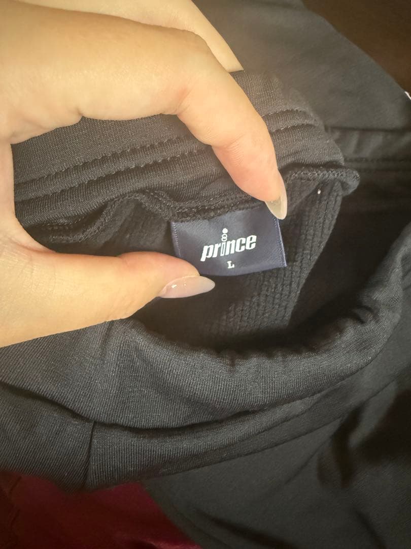 prince ストレッチロングパンツ Lサイズ 黒
