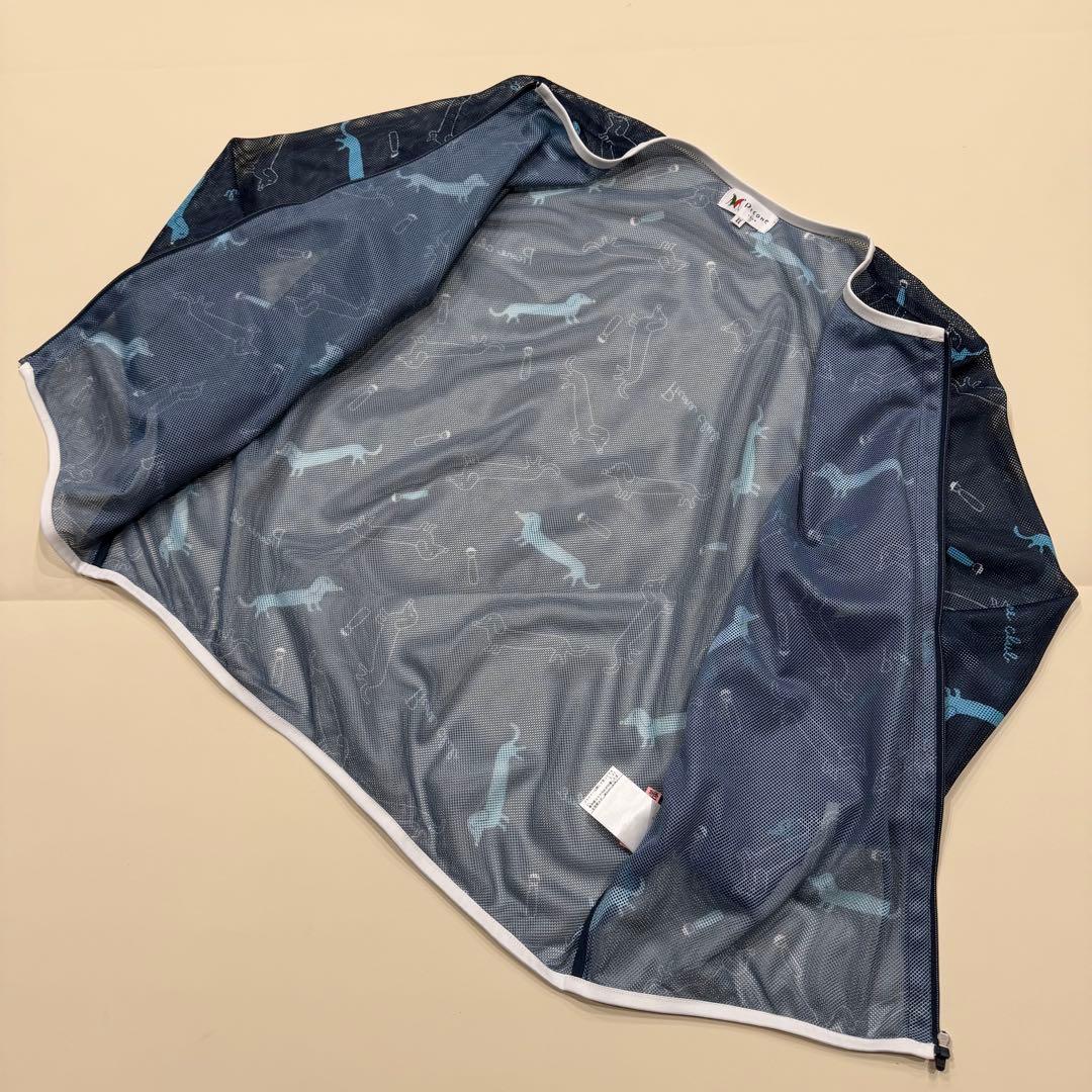 美品✨PICONE CLUB ダックス柄メッシュ速乾ブルゾン ゴルフ 春夏 Ⅱ