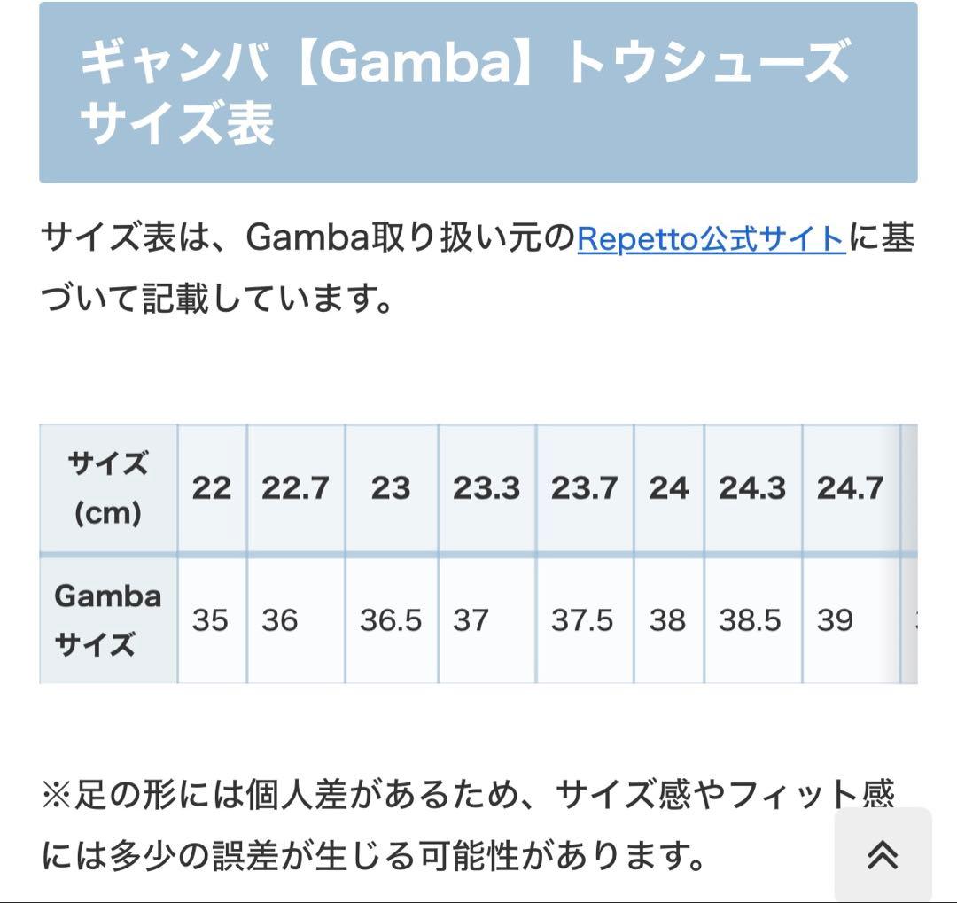 Gambaトゥシューズ97 4.5 （23.3cm）普通幅