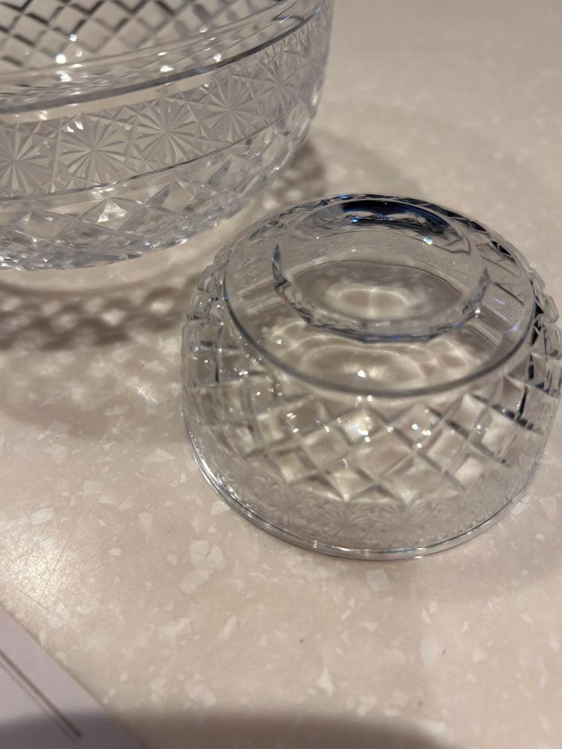 新品　京切子　クリスタル　抹茶茶碗，盃 ガラス ボウル