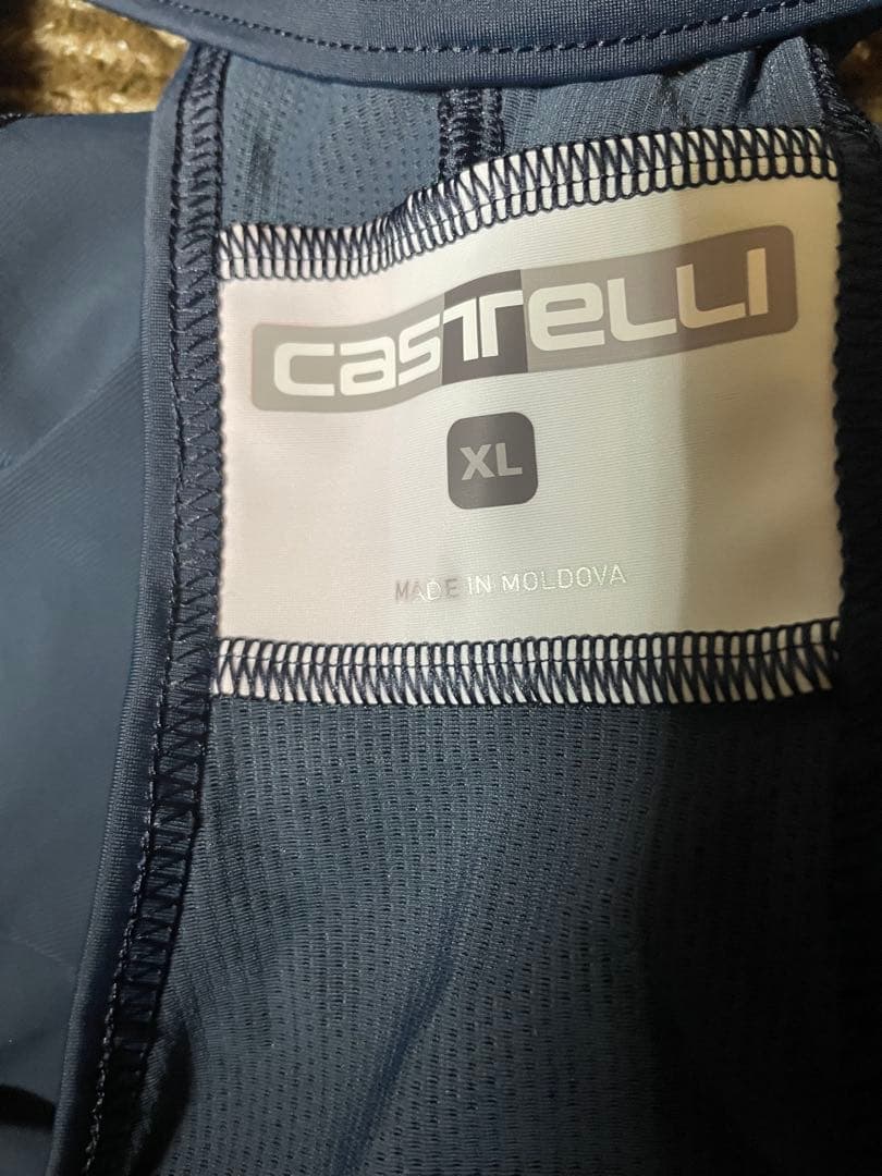 ★ 【未使用品】castelli　サイクルビブショーツ/XLメンズ　ネイビー