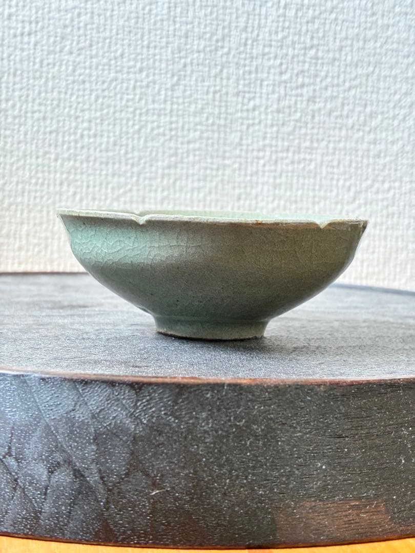 長戸裕夢　青瓷　平盃