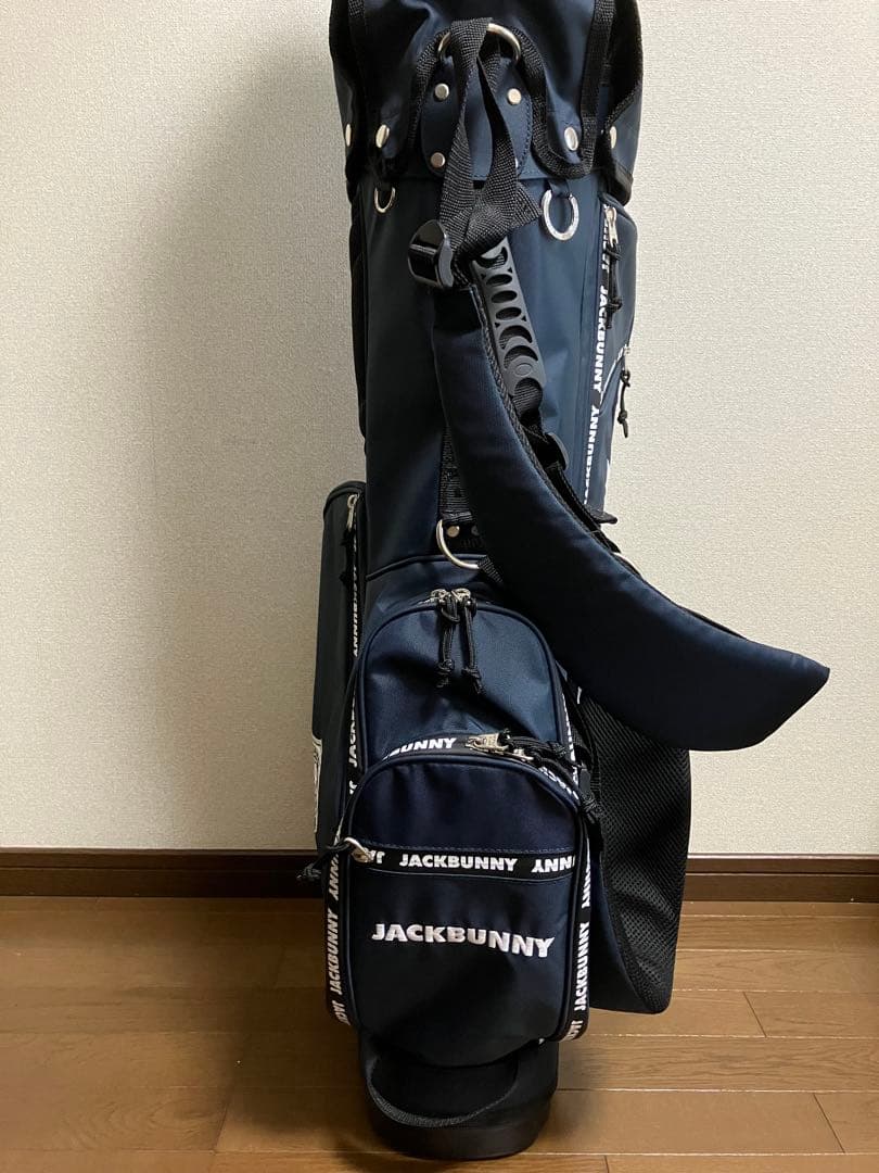 ★JACK BUNNY 軽量キャディバッグ ネイビー　美品！