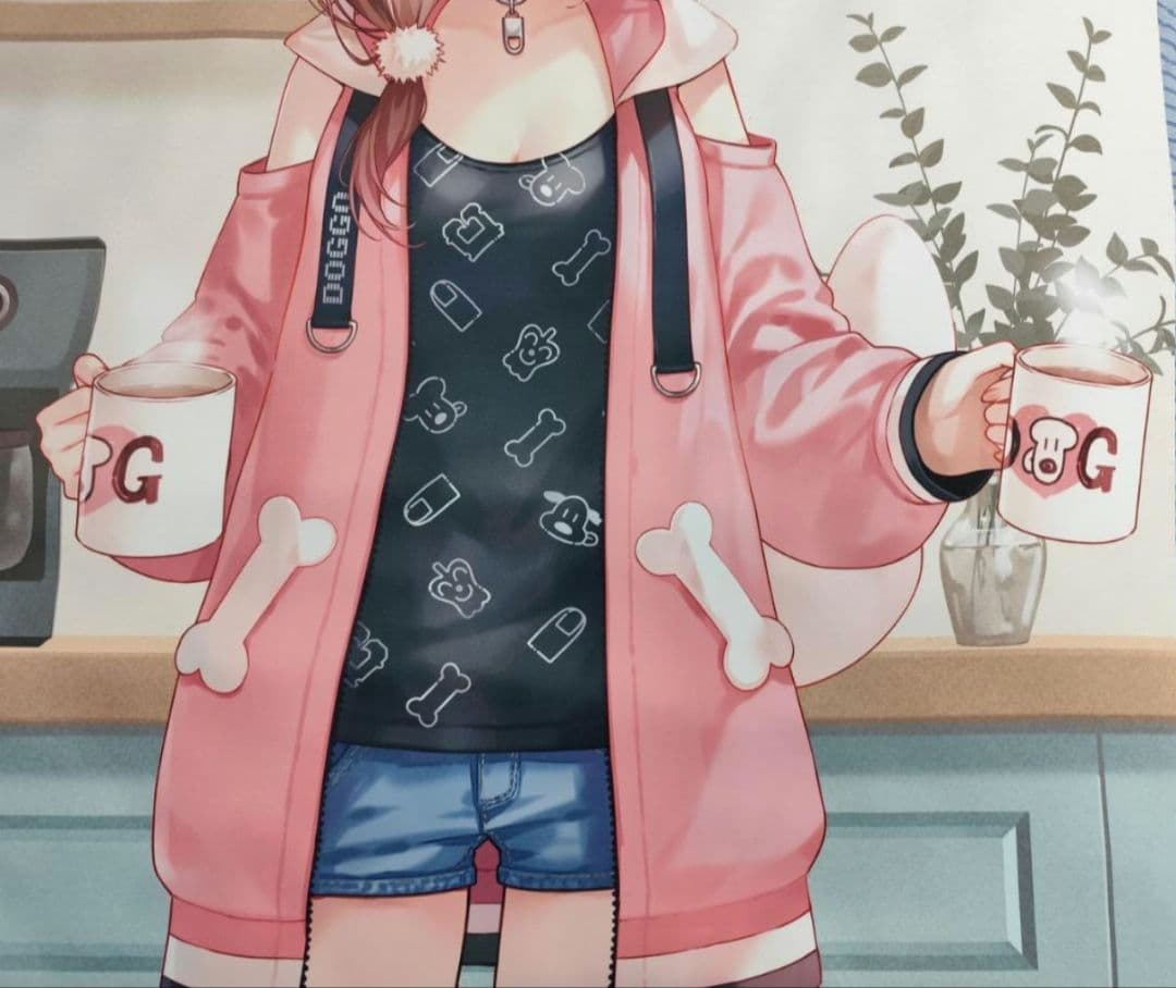 戌神ころね 等身大タペストリー フカヒレ先生 C105 RUINON