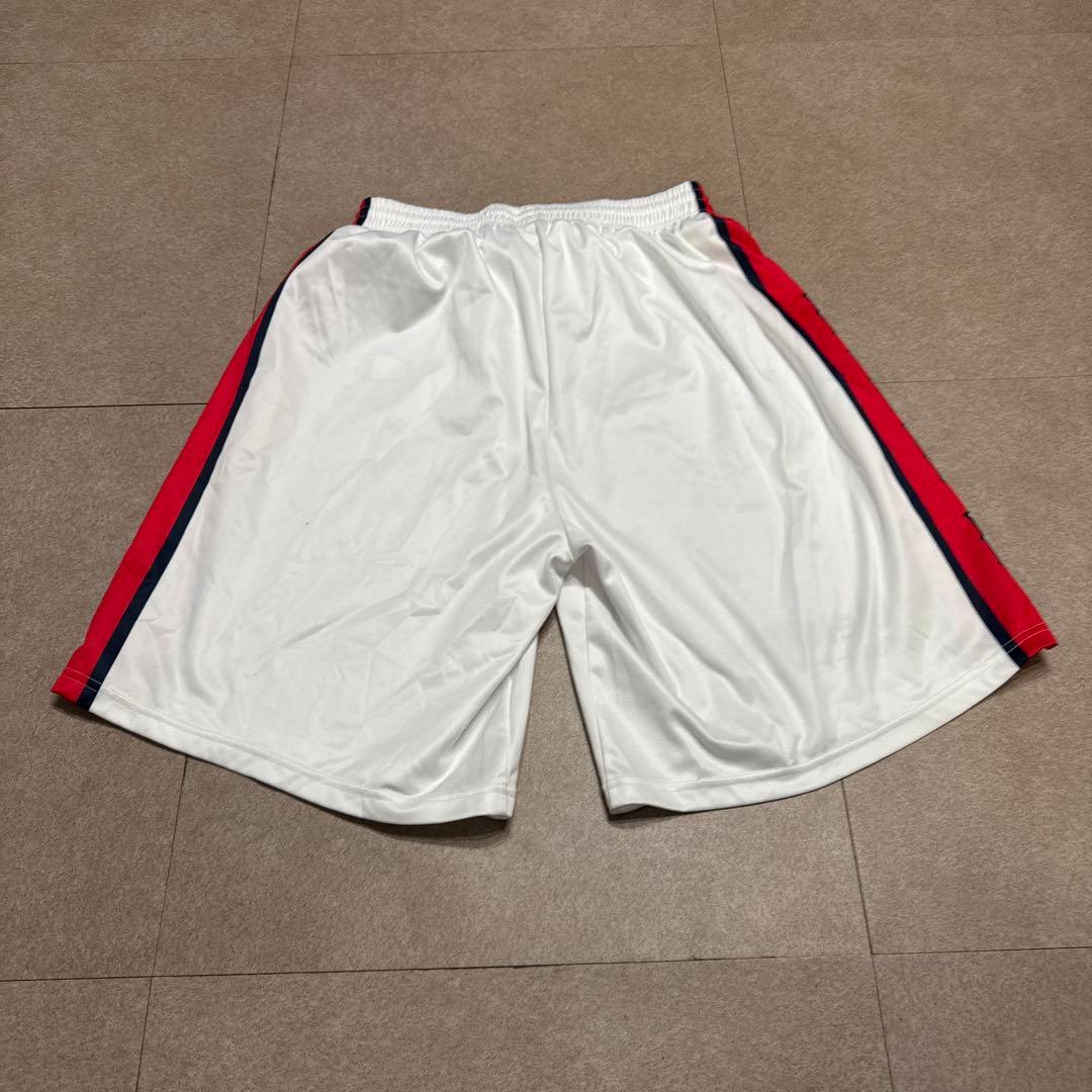Champion 中央大学　ハーフパンツ　ジャージ　バスパン　バスケ　白　赤　L
